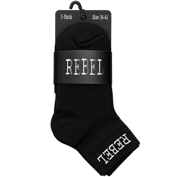 Rebel 3-Pack L�besok. Sort 