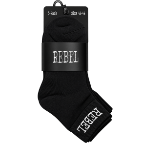 Rebel 3-Pack L�besok. Sort 