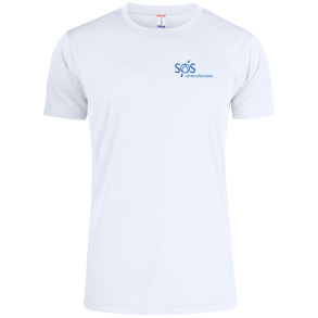 S�S Tr�nings T-shirt Hvid