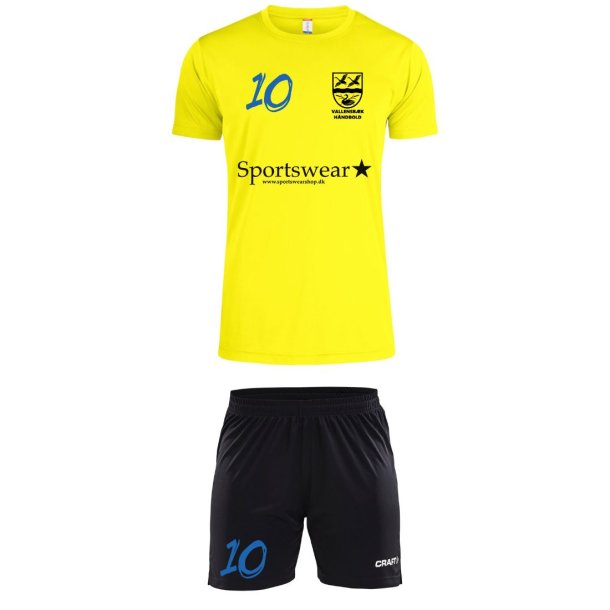 VH Trningsst Neon Gul Dameshorts