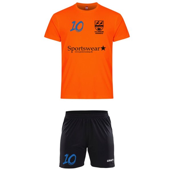 VH Trningsst Orange Dameshorts