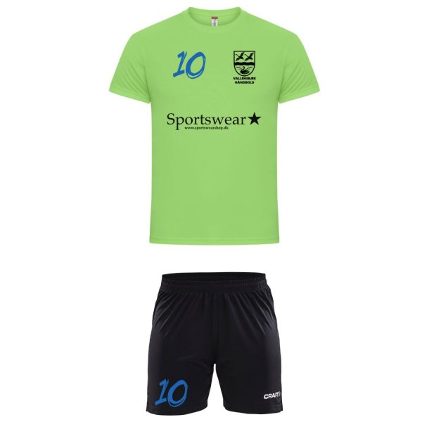 VH Tr�ningss�t Gr�n Dameshorts