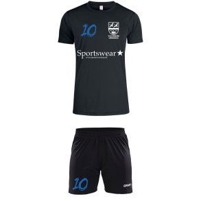 VH Tr�ningss�t Sort Dameshorts