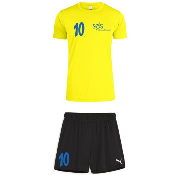 S�S Tr�ningss�t Gul Dameshorts 26/27
