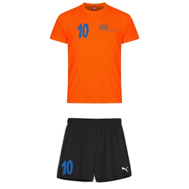 S�S Tr�ningss�t Orange Dameshorts 26/27