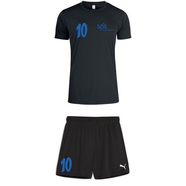 S�S Tr�ningss�t Sort Dameshorts 26/27