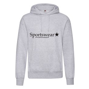 Hoodie Grey Heather inkl navn
