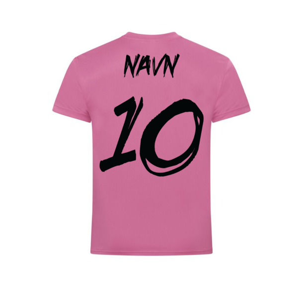 Trningsst inkl Navn og nummer Pink Dameshorts