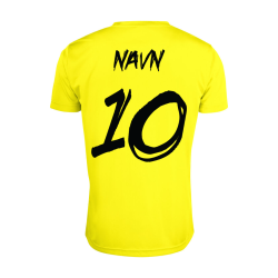 Trningsst Inkl. Navn og Nummer Neon Gul