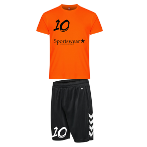 Trningsst Inkl Navn og Nummer Orange