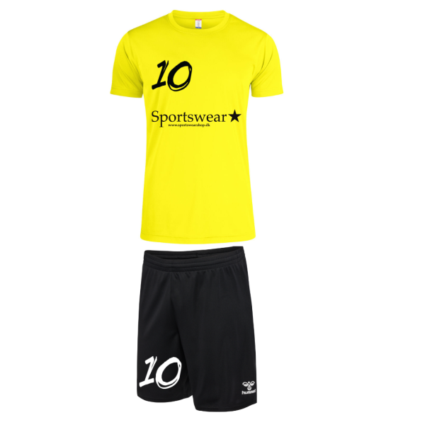 Tr�ningss�t Inkl. Navn og Nummer Neon Gul