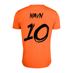 Trningsst Inkl Navn og Nummer Orange