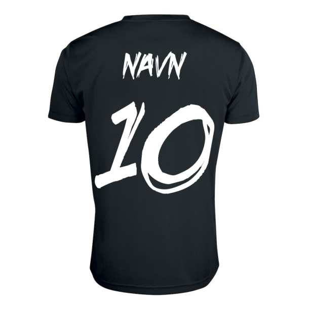 Trningsst Inkl Navn og Nummer Sort Dameshorts