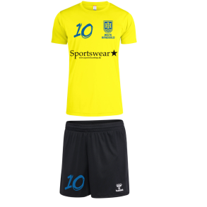 Holte H�ndbold Tr�ningss�t Neon Gul Dameshorts