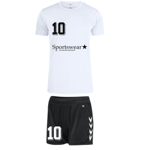 Trningsst Inkl. Navn Og nummer Dameshorts