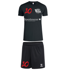 Vidar tr�ningss�t Sort Dameshorts