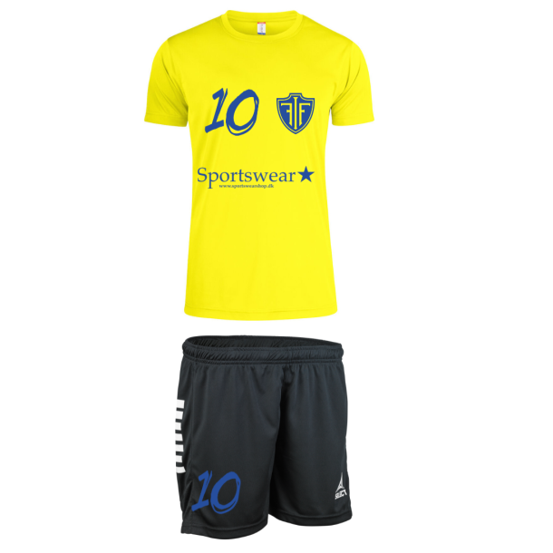 FIF Trningsst Neon Gul Dameshorts