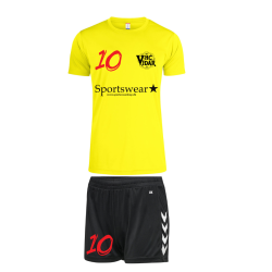 Vidar Trningsst Neon Gul Dameshorts