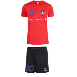 Ydun Trningsst Rd Dameshorts